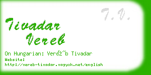 tivadar vereb business card